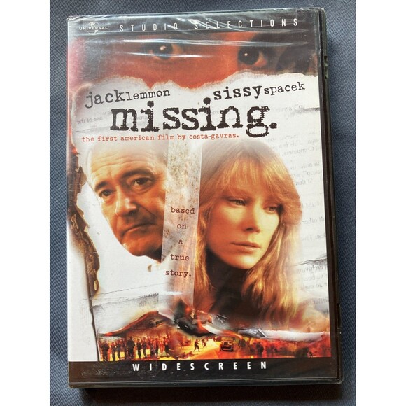 Missing (DVD 2004 ) Jack Lemmon Sissy Spacek Based On A true Story New & Sealed - Picture 1 of 2